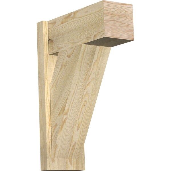 Ekena Millwork Traditional Block Rough Sawn Outlooker, Douglas Fir, 8"W x 18"D x 26"H OUT08X18X26TRA05RDF - main